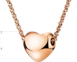 Naszyjnik ze stali szlachetnej - serce