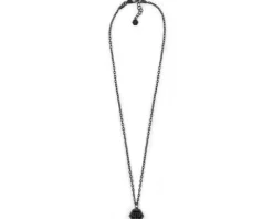 Naszyjnik ze stali szlachetnej z emalią - Philipp Plein