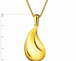 Naszyjnik ze stali szlachetnej - łezka