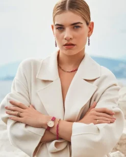 Naszyjnik ze stali szlachetnej z emalią