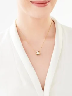 Naszyjnik ze stali szlachetnej z emalią