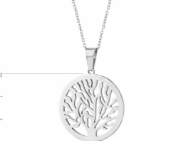 Naszyjnik ze stali szlachetnej - drzewo