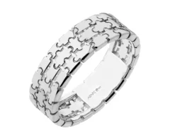 Obrączka srebrna - puzzle