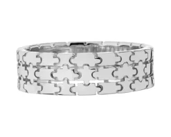 Obrączka srebrna - puzzle