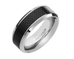Obrączka ze stali szlachetnej