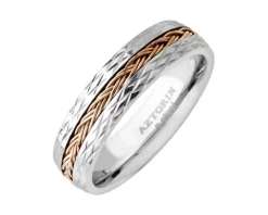 Obrączka ze stali szlachetnej