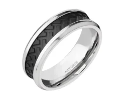 Obrączka ze stali szlachetnej