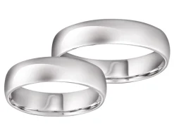 Obrączki Ślubne Apart.  Białe złoto rodowane. Wzór 184