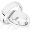 Obrączki Ślubne Apart.  Białe złoto rodowane. Wzór 179