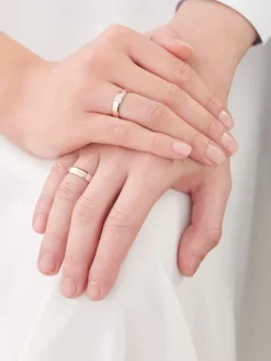 Obrączki Ślubne Apart.  Różowe złoto. Wzór 4/216/R