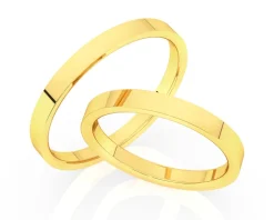 Obrączki Ślubne Apart.  Żółte złoto. Wzór 834