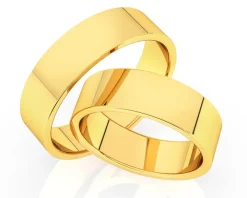 Obrączki Ślubne Apart.  Żółte złoto. Wzór 836
