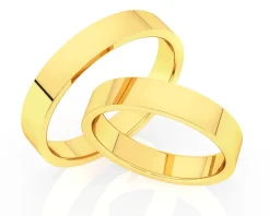 Obrączki Ślubne Apart.  Żółte złoto. Wzór 242