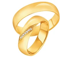 Obrączki Ślubne Apart.  Żółte złoto. Wzór 4/268