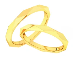 Obrączki Ślubne Apart.  Żółte złoto. Wzór 840