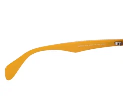 Okulary przeciwsłoneczne damskie, prostokątne, pomarańczowe