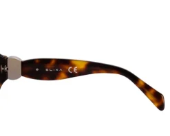 Okulary przeciwsłoneczne damskie, okrągłe, brązowe