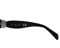 Okulary przeciwsłoneczne damskie, okrągłe, czarne