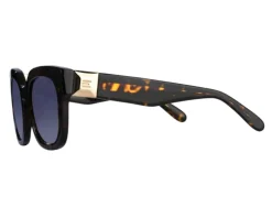 Okulary przeciwsłoneczne damskie, prostokątne, brązowe