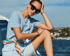 Okulary przeciwsłoneczne damskie, prostokątne, brązowe