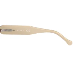 Okulary przeciwsłoneczne damskie, kocie oczy, beżowe