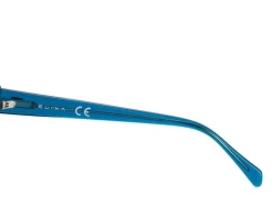 Okulary przeciwsłoneczne damskie, prostokątne, niebieskie