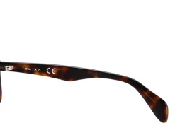 Okulary przeciwsłoneczne damskie, prostokątne, brązowe