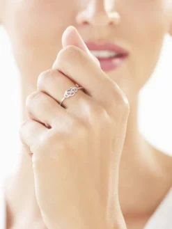 Pierścionek srebrny - nieskończoność