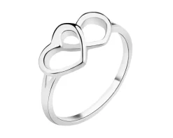 Pierścionek srebrny - serca