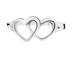 Pierścionek srebrny - serca