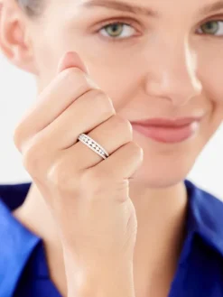 Pierścionek  srebrny z cyrkoniami