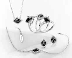 Pierścionek srebrny z cyrkoniami