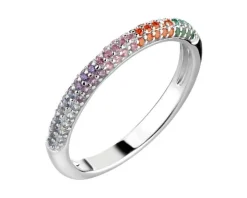 Pierścionek srebrny z cyrkoniami