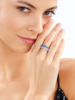 Pierścionek srebrny z cyrkoniami