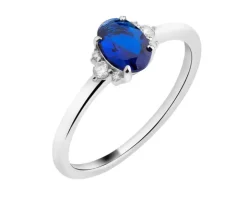 Pierścionek srebrny z cyrkoniami