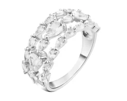 Pierścionek srebrny z cyrkoniami