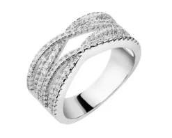 Pierścionek srebrny z cyrkoniami
