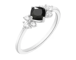 Pierścionek srebrny z cyrkoniami