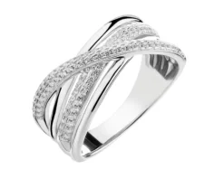 Pierścionek srebrny z cyrkoniami