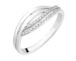 Pierścionek srebrny z cyrkoniami
