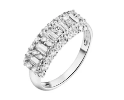 Pierścionek srebrny z cyrkoniami