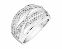 Pierścionek srebrny z cyrkoniami