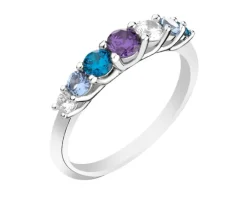 Pierścionek srebrny z cyrkoniami