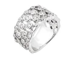 Pierścionek srebrny z cyrkoniami