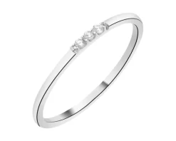Pierścionek srebrny z cyrkoniami