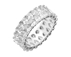 Pierścionek srebrny z cyrkoniami - Eternity