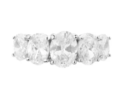 Pierścionek srebrny z cyrkoniami