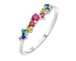 Pierścionek srebrny z cyrkoniami