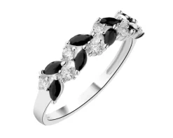 Pierścionek srebrny z cyrkoniami