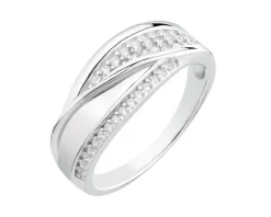 Pierścionek srebrny z cyrkoniami